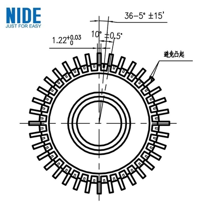 36P قطعة تيار مستمر خطاف المحرك العاكس 15.1 X 40.5 X 28mm